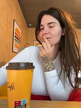 TattooGirlAlia — Boobs in the macdonalds